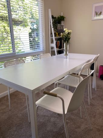 Dining table (extended to 6 seats) from iKea 2