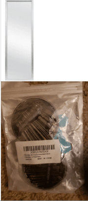 room fan, laundry basket, full length mirror, sewing stuff 1