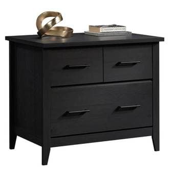 Sauder® Summit Station 34"W Lateral 1-Drawer File Cabinet, Black 2