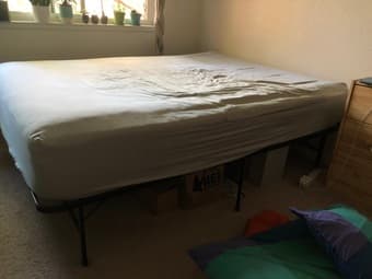 full sized bed + frame and queen sized bed + frame 3