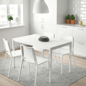 Ikea desk, chair, ironing board, iron 1