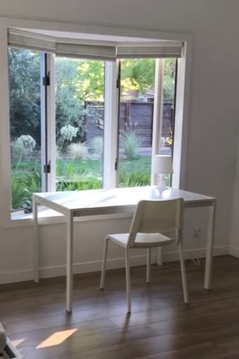 Ikea desk, chair, ironing board, iron 2