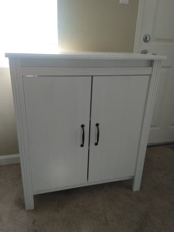 White Cabinet wooden 1