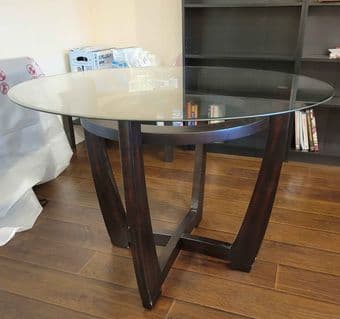 Glass top dining table 1