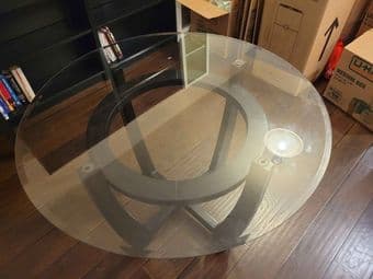 Glass top dining table 2