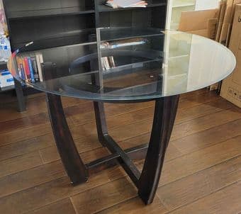 Glass top dining table 3
