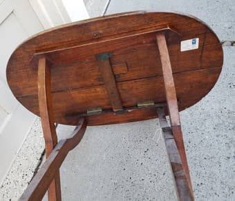 Small wooden folding table, looks antique 2