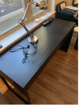 Free desk, chair and lamp! come get them today! 1