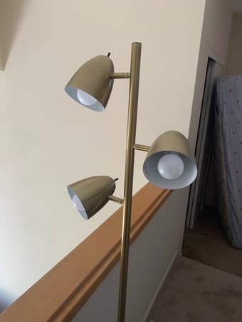 Selling Ikea coffee table + Half length mirror + gold plated lamp 3