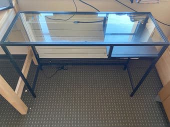 Compact IKEA desk and office chair 3