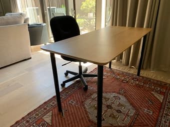Desk + chair - barely used 1