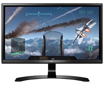 LG - 24" IPS LED 4K UHD FreeSync Monitor (HDMI, Display Port) - Black 1