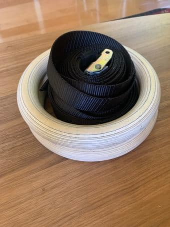 Wooden Exercise rings with straps 1