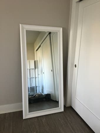 Large White Full Length Mirror 1