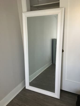 Large White Full Length Mirror 2
