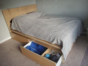 IKEA MALAM Full Bed with 2 drawers 1