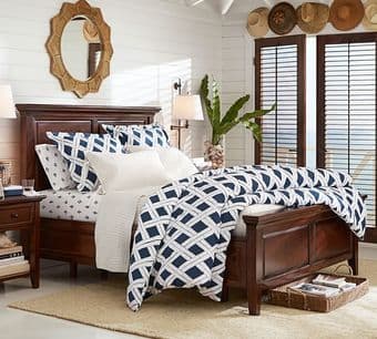Pottery Barn Mahogany Bedroom Set + Mattress 1