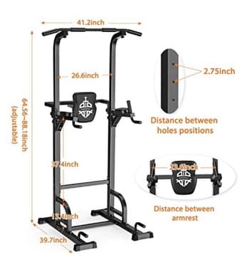 Sports royal Power Tower Dip Station Pull Up Bar for Home Gym 2