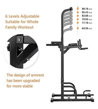 Sports royal Power Tower Dip Station Pull Up Bar for Home Gym 3