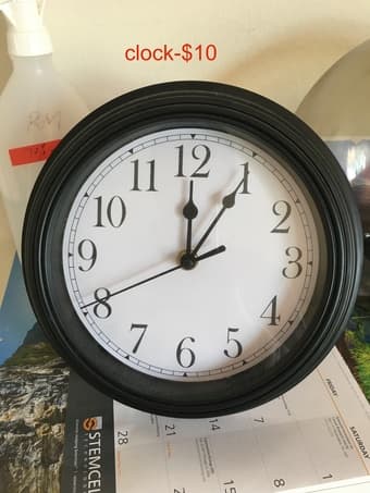 light, clock. 2