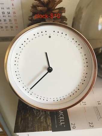 light, clock. 3