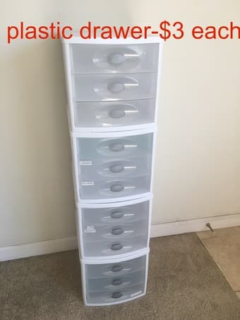 drawer, table, light, duvet. 1