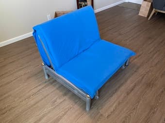Blue futon 2
