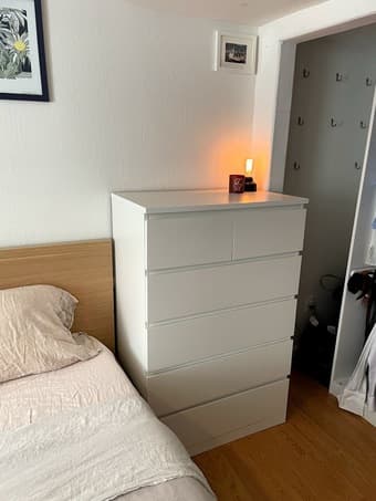 Large white Ikea dresser 2