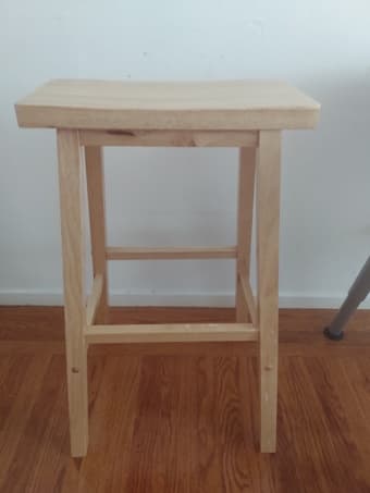 Wooden bar stool 1