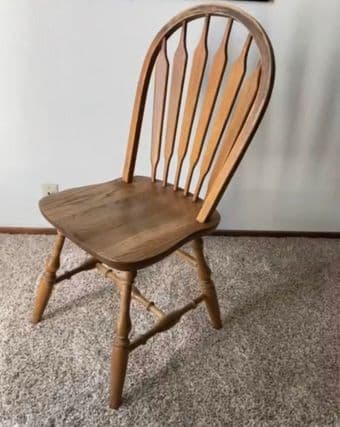Office chair, nightstand, wooden chairs for sale 3