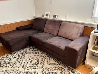 Brown couch / sectional 1