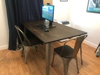 Dining Table and Two Chairs 1