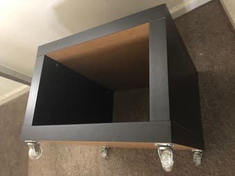 Bedside table, mobile table, 3