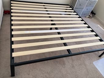 King bed frame in great condition 1