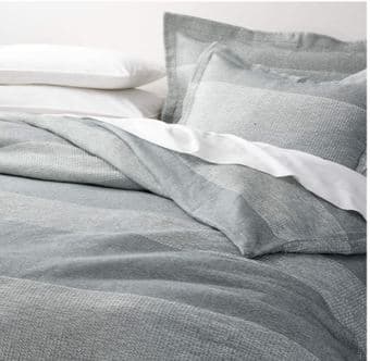 Crate and Barrel, Kiyomi Striped Duvet Cover & Shams (Full/Queen) 1