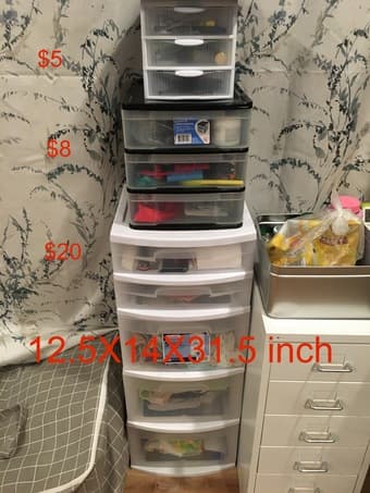 plastic drawer, container, vaccuum clear 1