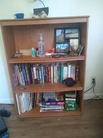solid wood bookshelf 1