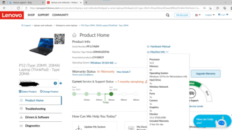 THINKPAD P52 /XEON-2176M/ 32GB RAM / 510GB SSD/ GPU P2000 2