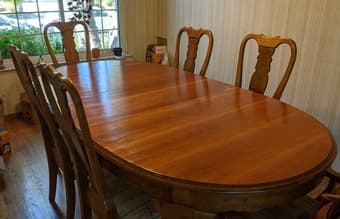 Hardwood dining table 1