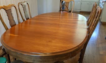Hardwood dining table 2