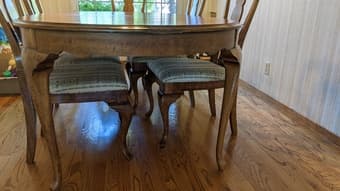 Hardwood dining table 3