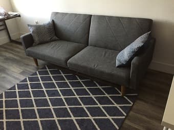 Nice Grey Wayfair Couch/Futon 1