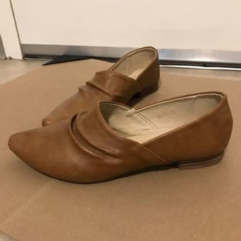 Pointed Brown Loafers (size 8) 2