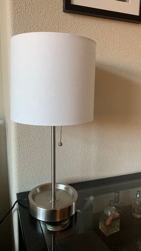 Lamp with electrical socket 1