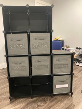 Storage Furniture: 12-Cube Closet Organizer & 8-Pack Storage Bins 1