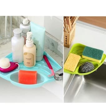 Kitchen/bathroom organizer and toothpaste squeezer 2