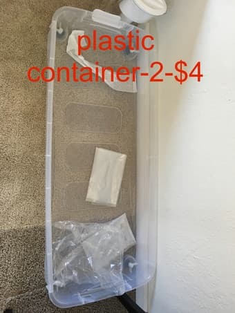 plastic box, container 3