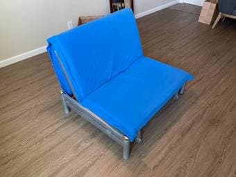 Blue futon 2