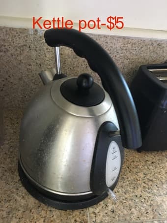 moving sell-light, rack, rice cooker, kettle, chair 3