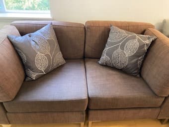 West Elm Loveseat - Brown - Good used condition 2
